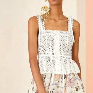 Ulla Johnson Tallis top in white EUC!!
